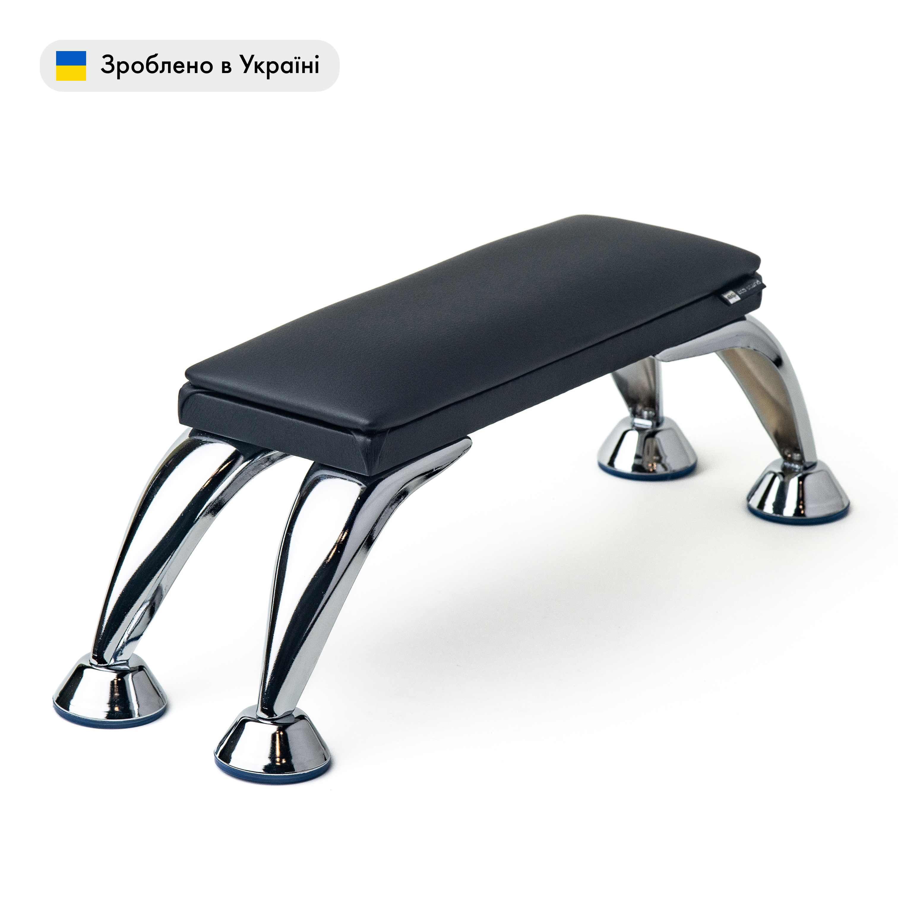 ECO STAND MINI Чорний — Підставка на хромованих ніжках — ракурс 2