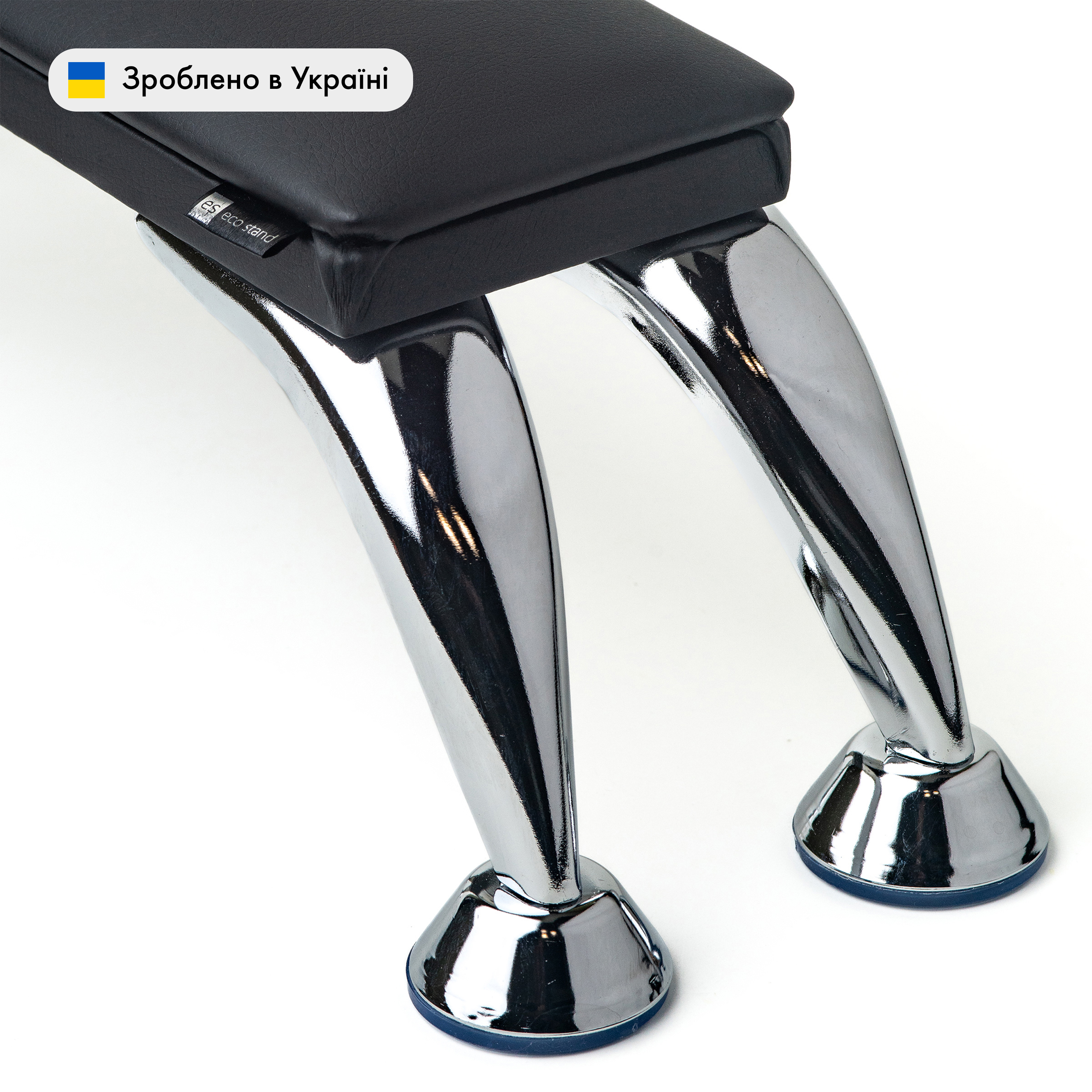 ECO STAND MINI Чорний — Підставка на хромованих ніжках — ракурс 3