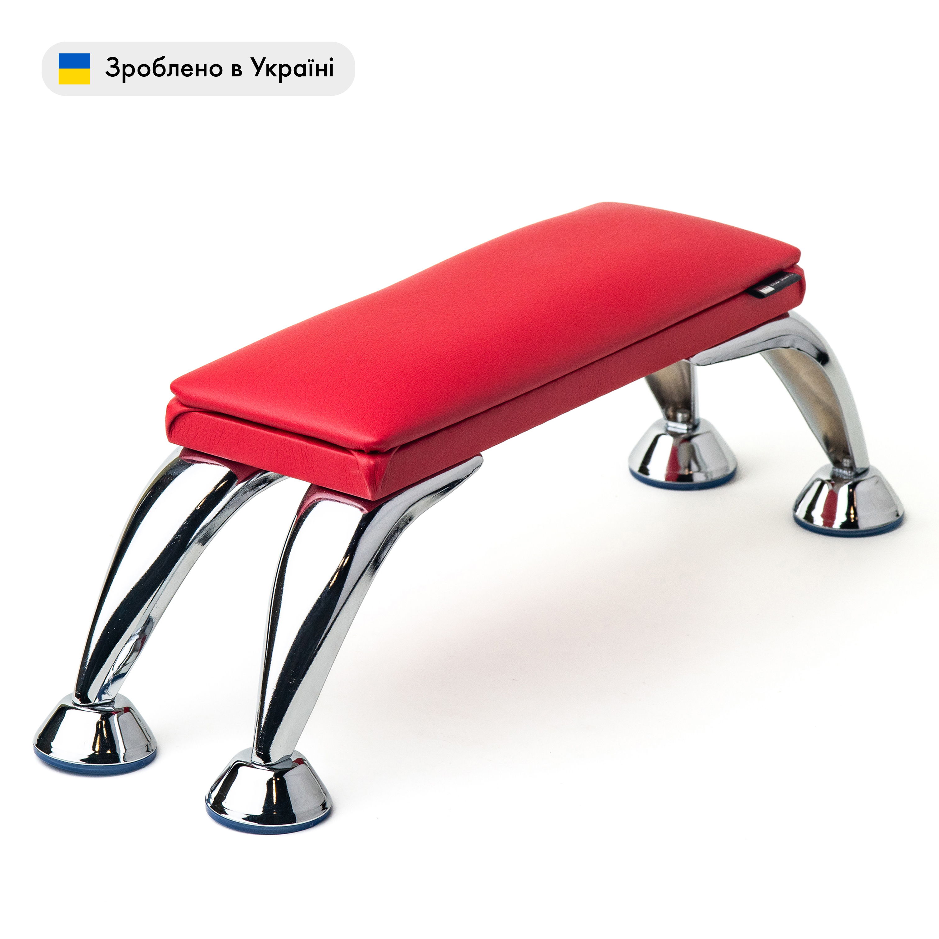 ECO STAND MINI Червоний — Підставка на хромованих ніжках — ракурс 2